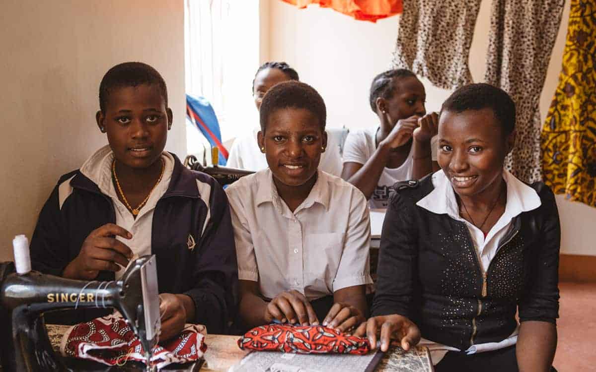 Friends at St Elizabeths Girl School in Uganda - Hope for Hearts